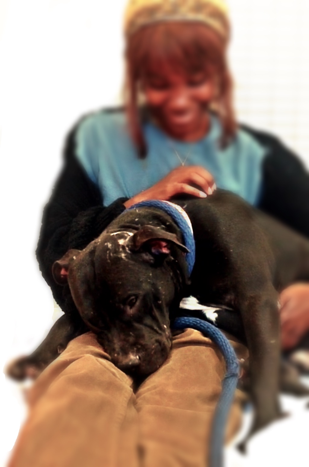 Patrece and dog